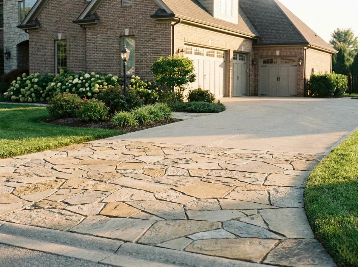 Natural Stone Driveway Apron