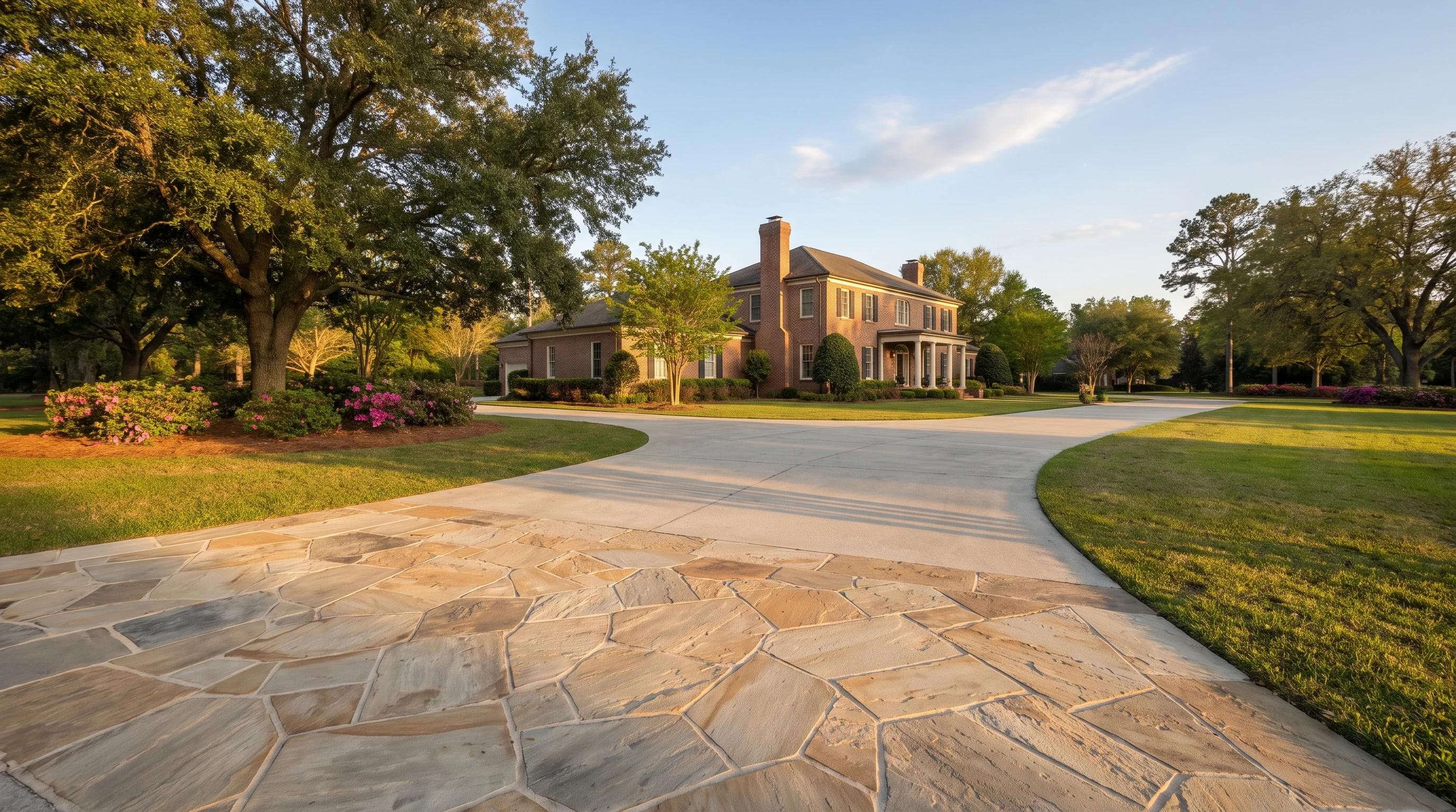 Natural Stone Estate Driveway